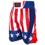 USA Flag Boxing Shorts Professional Ring Attire Performance Gear