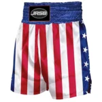Men’s USA Flag Boxing Trunks Stars and Stripes Ring Wear
