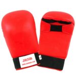 Red Karate Sparring Mitts Professional Martial Arts Training Gloves