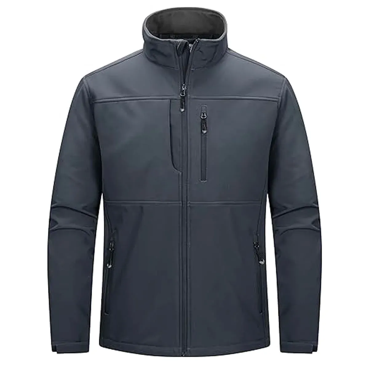Jackets21 Men’s Wind Resistant Softshell Jacket Full Zip Design - Image 1