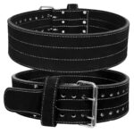 Leather Fitness Belt for Strength Training, CrossFit & Weightlifting