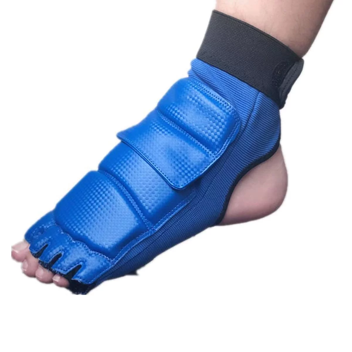 Taekwondo Foot Protector2 Taekwondo Foot Gear Blue Martial Arts Sparring Protectors & Ankle Support - Image 1