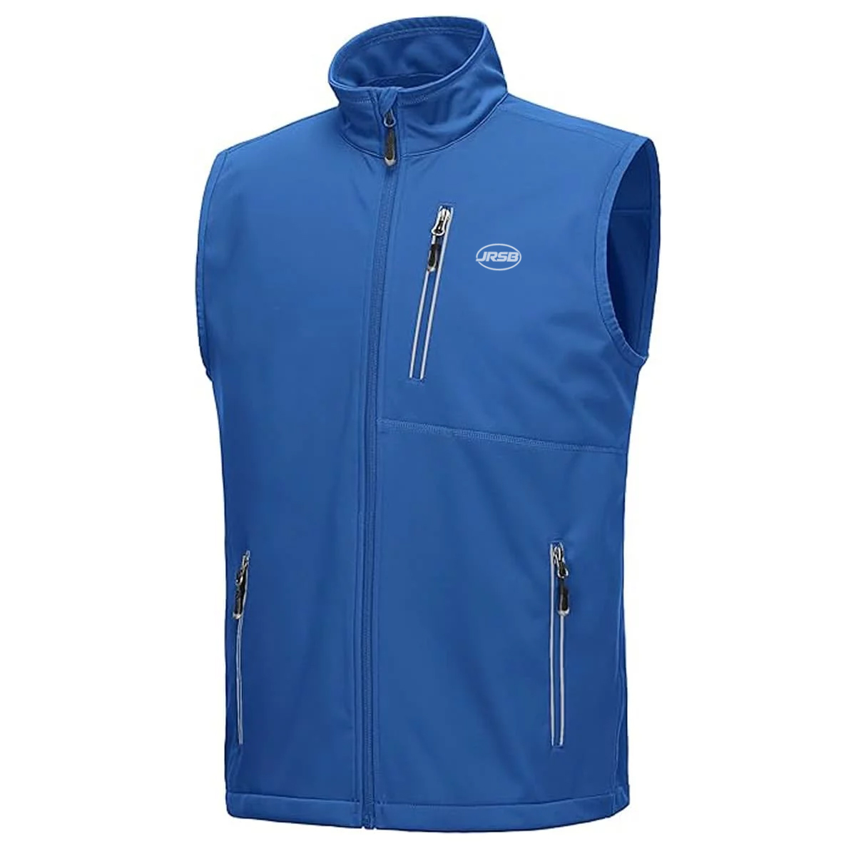 Vest11 Men’s Commuter Vest Water-Repellent Sleeveless Softshell with Zip Pockets - Image 1