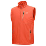 Lightweight Thermal Softshell Vest Windproof Layering Jacket for Running